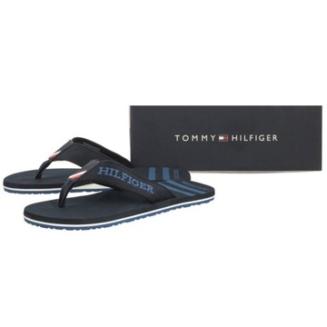 Buty Japonki Klapki Męskie Tommy Hilfiger Beach Desert Sky Granatowe