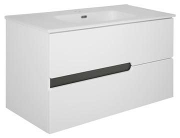 Szafka pod umywalkę SPECTRA 100 cm biała z umywalką 100 cm