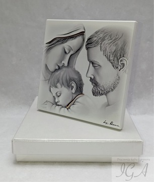 КАРТИНА НАРИСОВАННАЯ СЕПИЯ НА ДЕРЕВЕ СВЯТАЯ СЕМЬЯ СВАДЕБНЫЙ СУВЕНИР ГРАВЕР