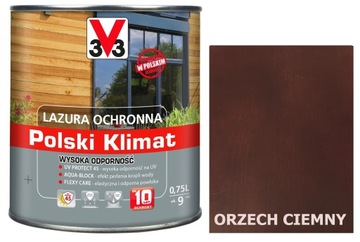 Lazura V33 Polski Klimat 10 lat Ciem.Orzech 750ml
