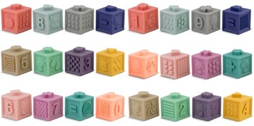 ИГРУШКА ДЛЯ ВАННЫ 24 ЭЛЕМЕНТА МОНТЕССОРИ БЛОКИ-СОРБЕР ДЛЯ ДЕТЕЙ RICOKIDS