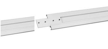 SLIM ДВОЙНОЙ ПОТОЛОЧНЫЙ ПЛАНГ, алюминий, белый потолочный карниз длиной 400 см