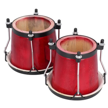 Drewniane afrykańskie bongosy bęben Djembe