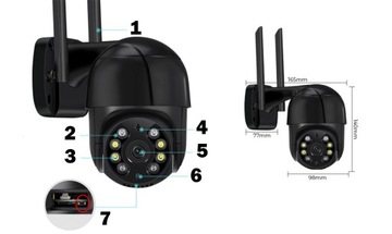 НАРУЖНАЯ ВРАЩАЮЩАЯСЯ КАМЕРА 4K ULTRA UHD 8MP WIFI ICSEE ОБНАРУЖЕНИЕ IP 8MPx