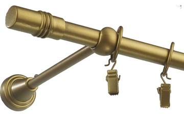 Карниз металлический, диаметр 16, одинарный, 120 см.