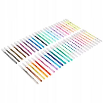 НАБОР РАЗНОЦВЕТНЫХ ГЕЛЕВЫХ РУЧОК ИЗ 48 ШТ. ПОДАРОК ​​РЕБЕНКУ