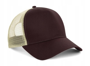 CZAPKA Z DASZKIEM TRUCKER TIRÓWKA CZEKOLADOWA
