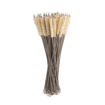 Золотые прямые металлические трубочки - 8 шт + очиститель + пакетик.