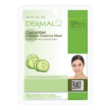 DERMAL Kolagenowa maska z OGÓRKIEM, 23 ml