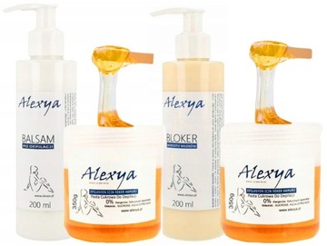 ALEXYA zestaw 2X PASTA CUKROWA - BLOKER - BALSAM