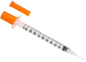 Strzykawka Insulinowa z igłą 1ml 29G X 0,5 ( 0.33 x 13 mm ) ROMED
