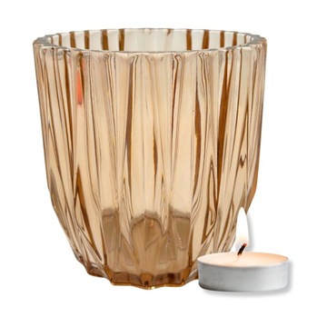 Świecznik tealight LM design szkło 11cm