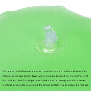 Надувные воздушные шары НЛО с фигурками пришельцев, зеленые, 3 шт.