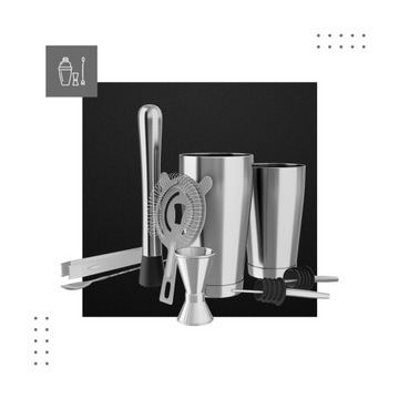 Шейкер Марк Адлер Shake 3.0 Drink Bartenting Set из нержавеющей стали