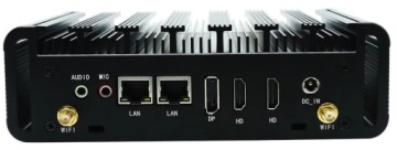 Промышленный мини-ПК без вентилятора M8A 2xRJ45 RS232 W10P