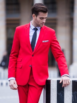 Czerwony garnitur męski|Szycie na miarę !| HIT