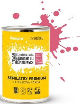 Farba do uli styropianowych - RÓŻOWA 1L