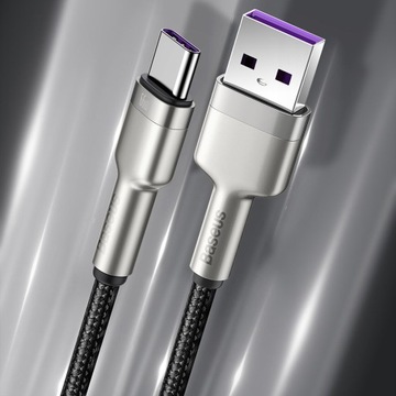 КАБЕЛЬ BASEUS STRONG USB-A — USB TYPE C БЫСТРАЯ ЗАРЯДКА QC 66 Вт 2 м