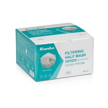 20x MASKA MEDYCZNA OCHRONNA FFP2 RUNBO KN95 CE