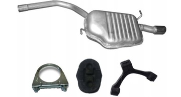 Tłumik końcowy Audi A4 B6 poj.2,0 00-08r+zestaw