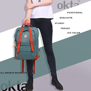 Plecak Okta Keiko 1085B na laptopa 15 01.eukaliptus