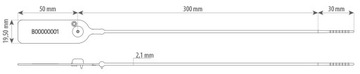 Пластиковая транспортная охранная пломба