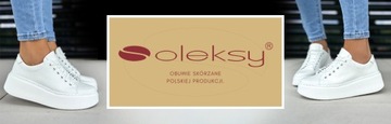 Oleksy Białe botki damskie skórzane Oleksy R41