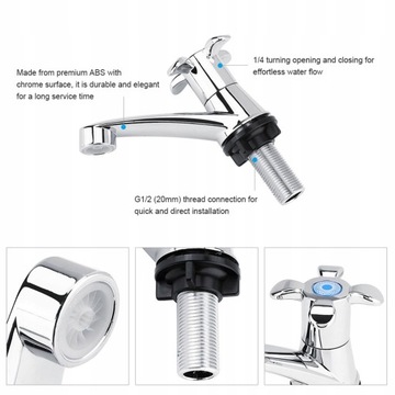 АБС-пластик с одним смесителем для холодной воды, умывальник