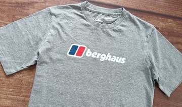 BERGHAUS KOSZULKA T-SHIRT organic cotton DUŻE LOGO M