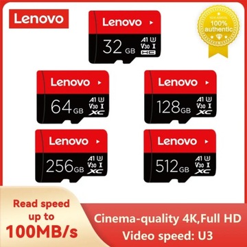 Карта памяти Lenovo Micro TF SD 128 ГБ