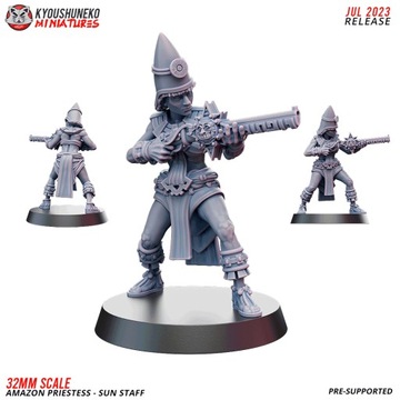 Amazon Priestess Sun Staff Kyoushuneko Miniatures