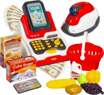 KASA FISKALNA Sklepowa Terminal SKANER + Produkty
