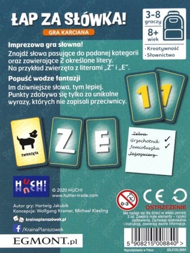 ŁAP ZA SŁÓWKA Rodzinna IMPREZOWA Słowna EGMONT