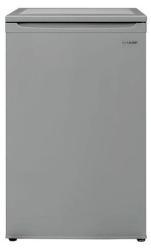 Lodówka Chłodziarka Podblatowa Sharp Mały Zamrażalnik do -5 82,3cm Srebrna