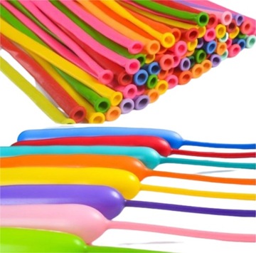 ШАРИКИ ДЛЯ СКРУЧИВАНИЯ - 100 ШТ + НАСОС, ТОЛСТЫЕ, ПРОЧНЫЕ.