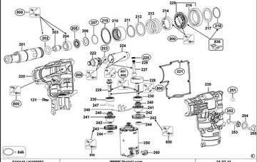 DeWalt 492822-00 ЦИЛИНДР/ПОРШЕНЬ ДЛЯ DCH253