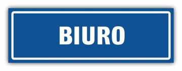 Tabliczka BIURO 30x10 cm UV