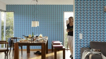 ЗИГЗАГ ОБОИ, МОЮЩИЕСЯ, НЕПОЛЕВЫЕ ОБОИ, 3D-эффект