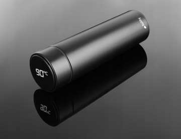 ТЕРМОКРУЖКА ТЕРМОС LED СЕНСОРНАЯ БУТЫЛКА ДЛЯ КОФЕ И ЧАЯ ДЛЯ АВТОМОБИЛЯ