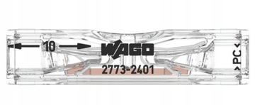 ПРОХОДНОЙ БЫСТРОРАЗЪЕМНЫЙ СОЕДИНИТЕЛЬ WAGO МОНТАЖНЫЙ РАЗЪЕМ Wago 0,75-4 мм? 10 шт.