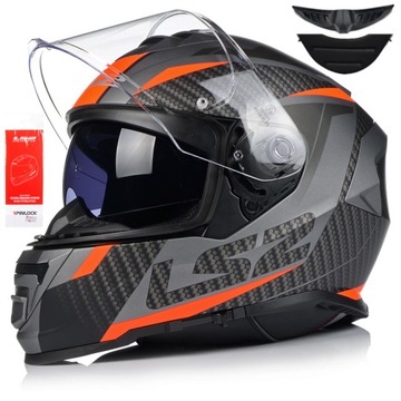 LS2 FF800 STORM RACER KASK MOTOCYKLOWY ZESTAW r.M