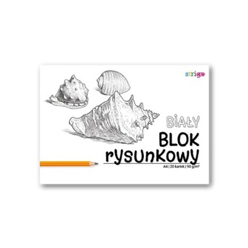 STRIGO BLOK RYSUNKOWY A4/20K 90G BIAŁY