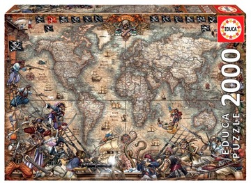 Educa Puzzle 2000 Mapa piratów