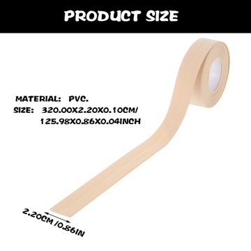 УПЛОТНИТЕЛЬНАЯ ЛЕНТА ПВХ ДЛЯ ВАНН, ВОДОНЕПРОНИЦАЕМАЯ И ЛЕГКАЯ В УСТАНОВКЕ