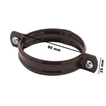 Ручка - Труба для ПВХ FI 90 мм Brown Gloss 8017