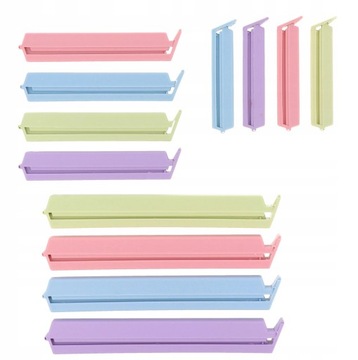 ZAMYKACZE KLIPSY DO ZAMYKANIA OPAKOWAŃ KPL 12 szt