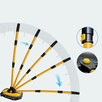 ТЕЛЕСКОПИЧЕСКАЯ ЩЕТКА ДЛЯ МОЙКИ АВТОМОБИЛЯ 2 В 1