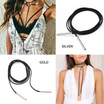 ЧОКЕР-ОЖЕРЕЛЬЕ ЧЕРНОЕ ДЛИННОЕ 150 см