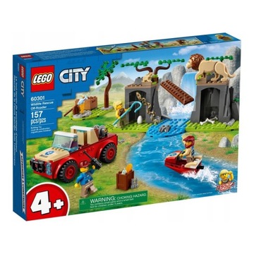 LEGO CITY 60301 TERENÓWKA RATOWNIKÓW DZIKICH ZWIER