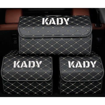 ОРГАНАЙЗЕР ДЛЯ БАГАЖНИКА АВТОМОБИЛЯ, ПРИШИВАННЫЙ УЗОР, ЖЕСТКИЙ, СТИЛЬНЫЙ